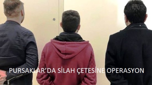 Pursaklar’da silah çetesine operasyon