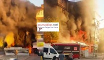 Sarayda iş yerinde yangın çıktı