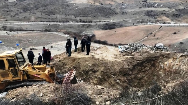 Pursaklar’da Definecilerin Kazdığı Yer Kapatıldı